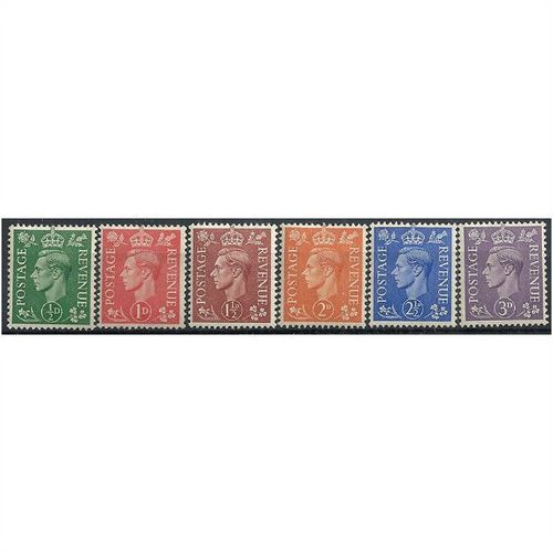 1941 Light Colours Set SG485-490 Mounted Mint . ..