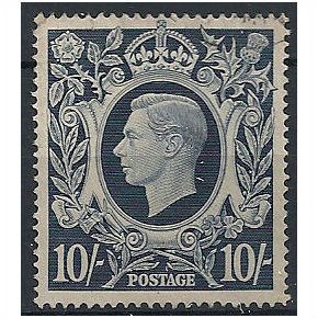 1939 SG478 10/- Dark Blue Very Fine Used ..