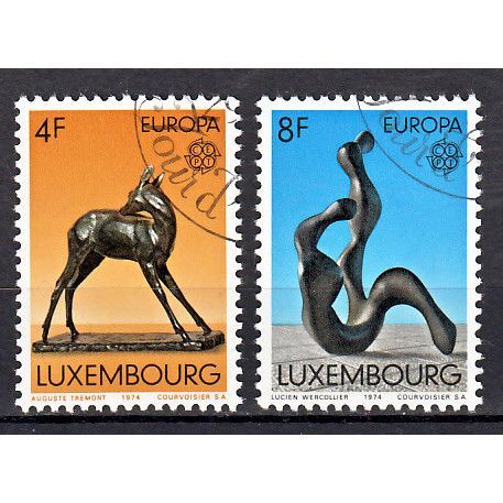 Luxemburg Europa Cept 1974 gestempeld