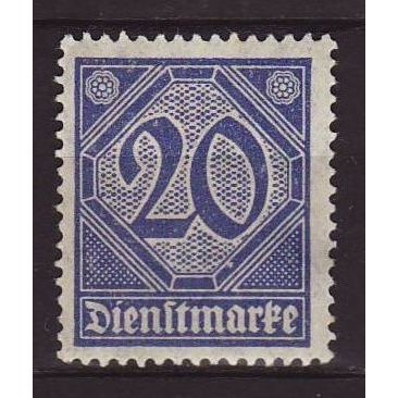 Germany 1920 SG O128 MM - Official (D-316)