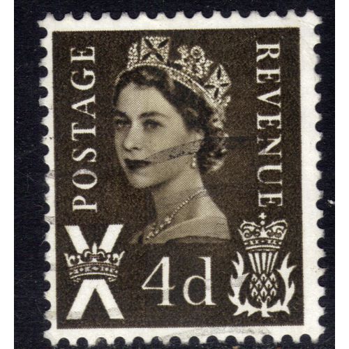 Scotland GB 1968 4d Olive Sepia SG S 9 ( A661 )
