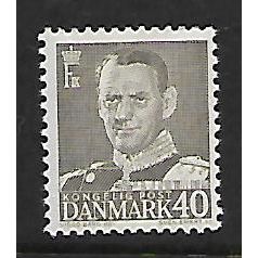 DENMARK 1948 KING FREDERICK IX 40 ORE GREY SG 366 M / MINT#2
