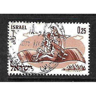 ISRAEL 1960 WORLD REFUGEE YEAR 25a BROWN SG 186 FINE USED#2