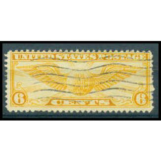 Used C19 6c Winged Globe Average WA0438