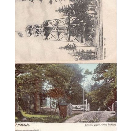 Vidablick Kinnekulle Sweden Swedish Antique Postcard s