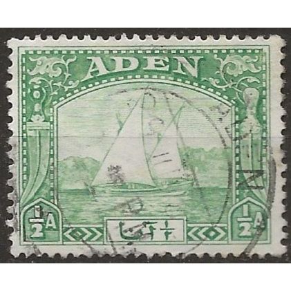 Aden 1937 SG1 1/2a Yellow-Green Fine Used ..