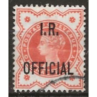1888 O13 1/2d Vermilion Inland Revenue Official Fine Used ..