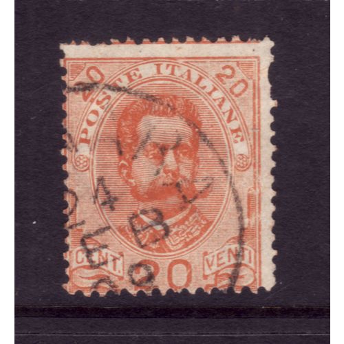 ITALY 1891 SG 58a 20c ORANGE FINE USED #6