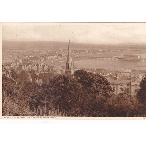 View from Roman Camp Weston-Super-Mare Somerset Postcard (SM72978)