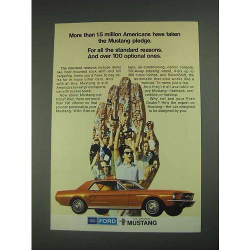 1967 Ford Mustang Ad - Americans Taken the Pledge