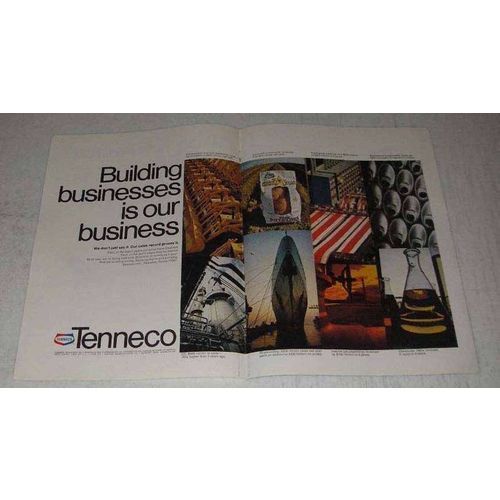 1970 Tenneco Oil Ad - Building Businesses