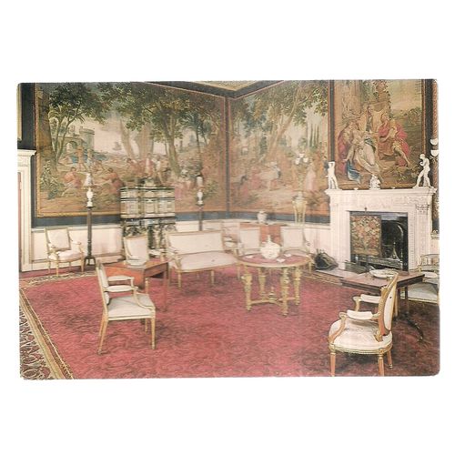 TAPESTRY ROOM, NOSTELL PRIORY, WAKEFIELD, YORKSHIRE vintage .unused postcard =
