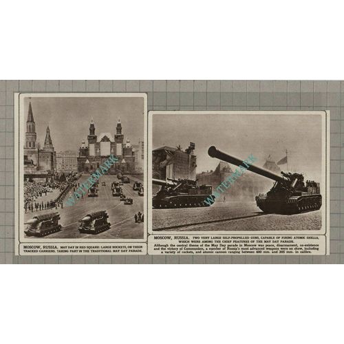 C3242) Red Square Moscow Russia May Day Parade - 1960 Clip