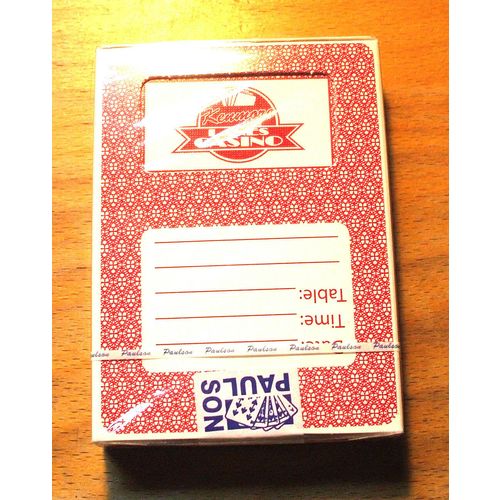 Kenmore Lanes CASINO Deck Of Cards - PAULSON - Red - New