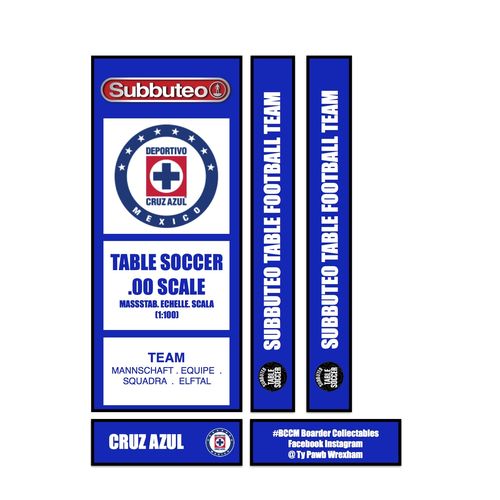 Choose Brands Tabletop Football Subbuteo Box Label Cruz Azul (MEX)