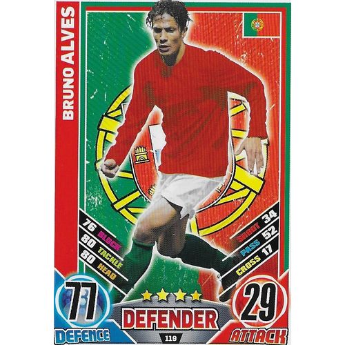 Match Attax - Euro 2012: Portugal - Defender, Alves (Bruno)