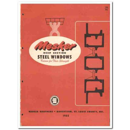 Mesker Brothers Iron Works 1955 vintage window catalog steel projected