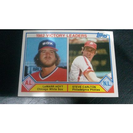 1983 Topps Card # 705 1982 Victory Leaders Hoyt & Carlton Excellent (5)