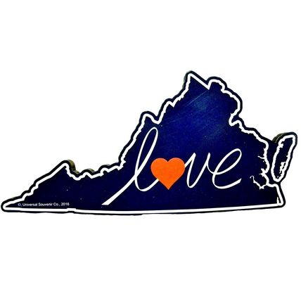Virginia Love Artwood Fridge Magnet