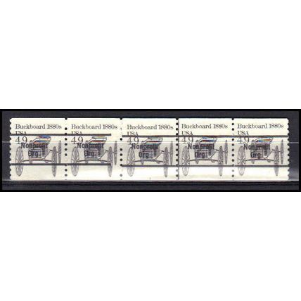 2124a 4.9c Buckboard Very Fine MNH Dry Gum PNC 3/5 Gap 1L AA0282