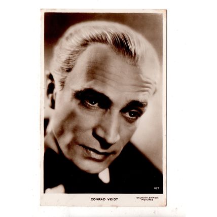 SUPERB REAL PHOTOGRAPHIC POSTCARD OF FILM STAR CONRAD VEIDT (2636)