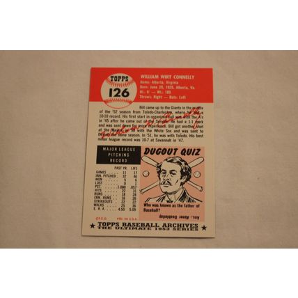 William Bill Connelly 1991 Topps 1953 Archives NO. 126