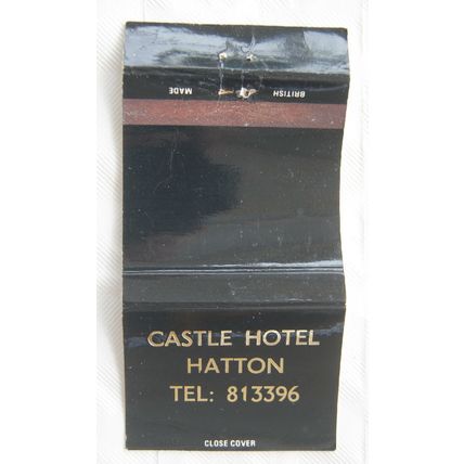 old Matchbook Cover - Castle Hotel, Hatton
