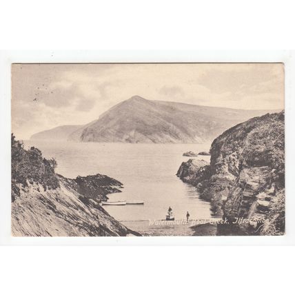 Watermouth Boat Creek Ilfracombe Postcard 1913 Devon