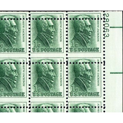 1209, MNH 1¢ Very RARE Misperfed Sheet of 100 Stamps Freaky Error - Stuart Katz