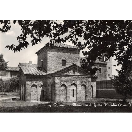 Postcard Galla Placidia Mausoleum, Ravenna, Italy. Real photo. Unposted