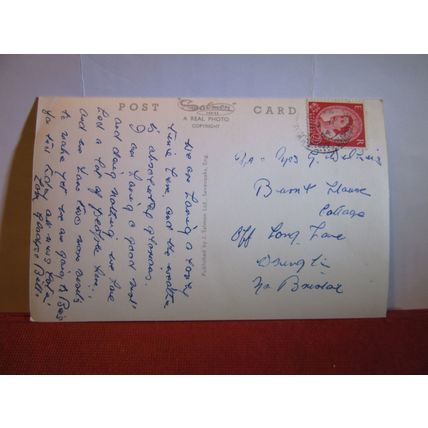 BRAMALL HALL, STOCKPORT, CHESHIRE used vintage postcard RP. 1964 pm =
