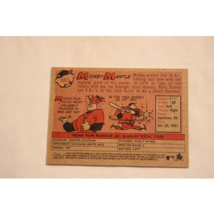 Mickey Mantle 2007 Topps Hertitage 1958 AMERICAN LEAGUE HOME RUN CHAMPION #36