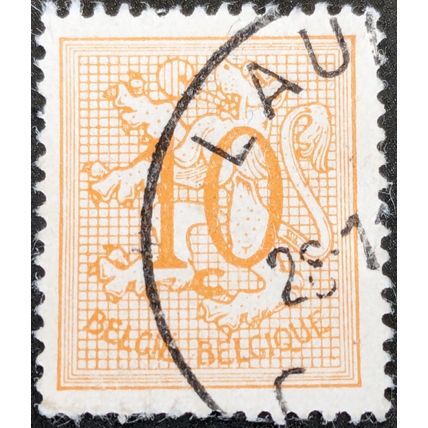 STAMP Belgium SG1337 1951 10c Lion Used