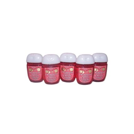 Bath and Body Works Champagne Apple Honey Pocket Bac Hand Cleansing Gel 1 oz x5