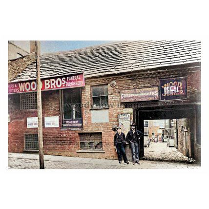 ptc0880 - Leeds , Lands Lane c1880s , Wood Bros & Greenwood Bros -print 6x4