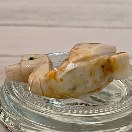 Soapstone Duck Miniature Figurine Carving Crystal Healing Animal Pocket Pet 1.5"