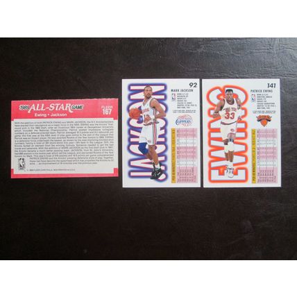 Three (3) Ewing - Jackson Basketball Cards (See Pictures and Description Below)