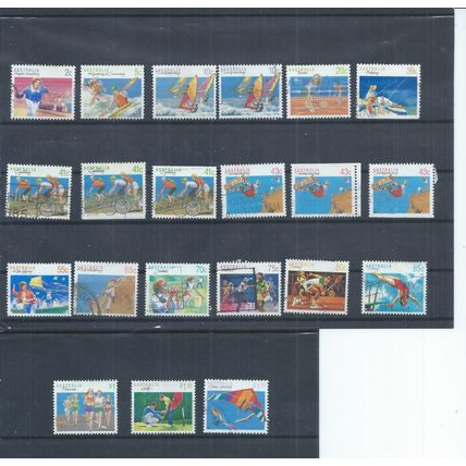 Australia stamps. A range of the 1989 Sports used. (Q318)