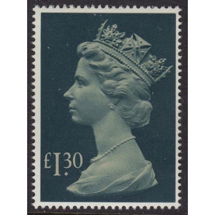 SG1026b £1.30 Drab & Greenish Blue 1983 Definitive Unmounted Mint