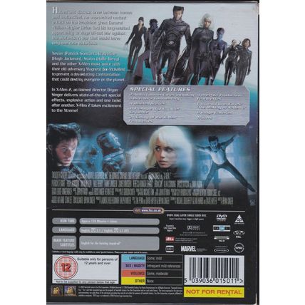 X-Men 2. DVD. Two-Disc Special Edition. Patrick Stewart. Hugh Jackman.
