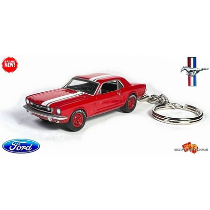 RARE KEYCHAIN 1964½ 65 RED FORD T5 MUSTANG CUSTOM Ltd Ed.