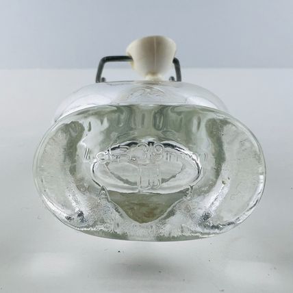 Heart Shaped Perfume Bottle with Stopper Empty Glass Vintage