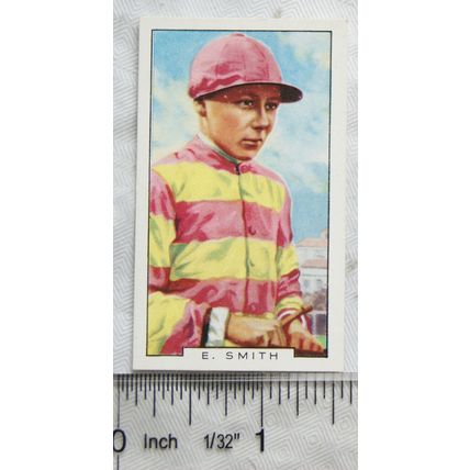 1936 Gallaher Famous Jockeys No. 42 E. Smith
