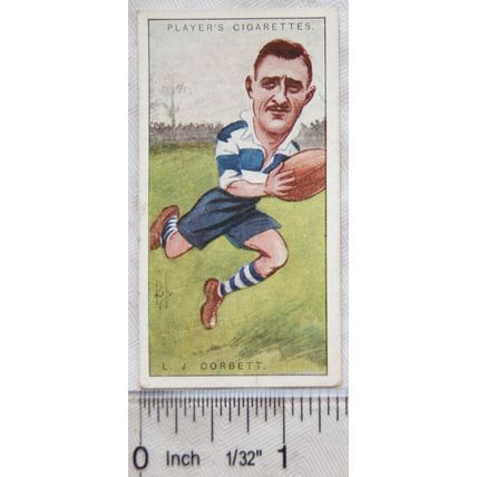 1926 Footballers Caricatures by RIP 29, L. J. Corbett, Bristol & England