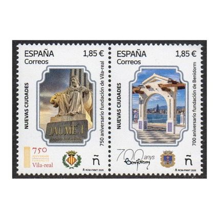 Spain 2025 [SLL] New Cities Series. Villarreal and Benidorm (MNH)