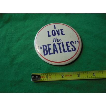 Very Rare 1964 BEATLEMANIA Original "I Love The Beatles" Pinback!!! $50.00 Shipp