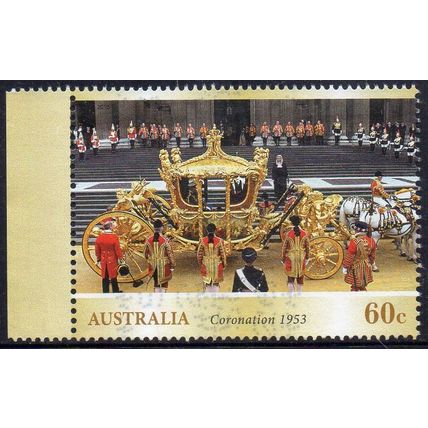 Australia 2013 60th Anniversary of Coronation - Gold State Coach 60c Used