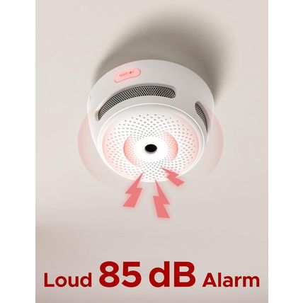 X-Sense Smart Smoke Detector Fire Alarm with Replaceable Battery, Wi-Fi Smoke De