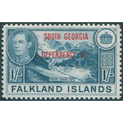 South Georgia 1944 1s. deep blue SGB8 unused