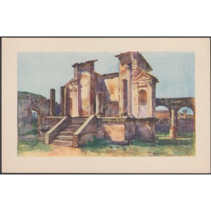 Tempio d' Iside, Pompei, c.1920s - Danesi Cartolina